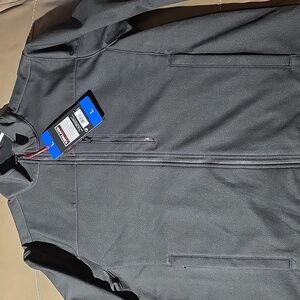 NWT Kirkland Signature Water Resistant Breathable Black Heather Jacket - Large